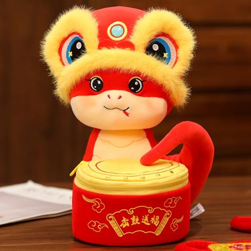 Generisch Miniatur Puppenhaus Zubehör Kleine Jahr der Maskottchen Puppe Jahrestagung Dekoration Tier Tier Jahr der Puppe Nette Puppenzubehör Junge (C, 23cm) von Generisch