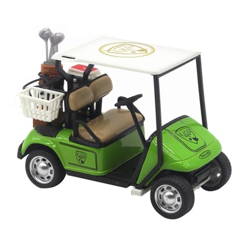 Generisch Minigolf-Modell - Diecast Metal Golf Cart Pullback Spielzeug -Pullback Action Cart Montagemodell Spielfahrzeug Spielzeug für Mädchen Puppenhaus Kuchen Dekoration von Generisch