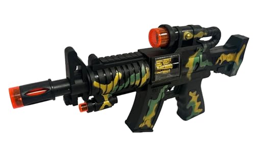 Generisch Mitra Spielzeug mit Licht und Sound 31 cm Gewehr Pistole für Kinder ab 3 Jahren, unisex, batteriebetrieben, Kunststoff, Kinderspielzeug, Action-Spielzeug, Innen- und Außenbereich geeignet Generisch Mitra Spielzeug mit Licht und Sound 31 cm Gewehr Pistole für Kinder ab 3 Jahren, unisex, batteriebetrieben, Kunststoff, Kinderspielzeug, Action-Spielzeug, Innen- und Außenbereich geeignet von Generisch