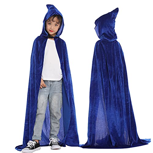 Generisch Mittelalter Cloak Kapuzenumhang, Junge,Mädchen Halloween Vampir Kostüm Lang Samt Cape mit Kapuze, Umhang Kostüm Mantel Halloween Weihnachten Karneval Kostüm Generisch Mittelalter Cloak Kapuzenumhang, Junge,Mädchen Halloween Vampir Kostüm Lang Samt Cape mit Kapuze, Umhang Kostüm Mantel Halloween Weihnachten Karneval Kostüm von Generisch