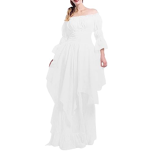 Generisch Mittelalter Kleidung Damen Renaissance Kleid Medieval Dress Mittelalterkleider Women Burgfräulein Kostüm Elegante Kleider Generisch Mittelalter Kleidung Damen Renaissance Kleid Medieval Dress Mittelalterkleider Women Burgfräulein Kostüm Elegante Kleider von Generisch