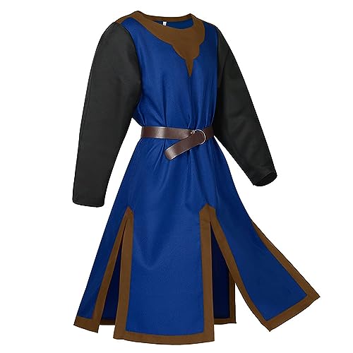 Generisch Mittelalter Kleidung Herren, Kreuzritter Ritter Kostüm Wikinger Tunika Tempelritter Cosplay Outfits, Mittelalter Kostüm Herren Edel Tunika für Karneval Halloween Partys Generisch Mittelalter Kleidung Herren, Kreuzritter Ritter Kostüm Wikinger Tunika Tempelritter Cosplay Outfits, Mittelalter Kostüm Herren Edel Tunika für Karneval Halloween Partys von Generisch