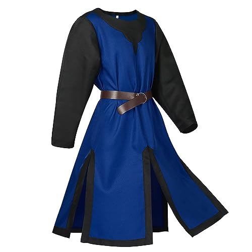 Generisch Mittelalter Kleidung Herren, Kreuzritter Ritter Kostüm Wikinger Tunika Tempelritter Cosplay Outfits, Mittelalter Kostüm Herren Edel Tunika für Karneval Halloween Partys Generisch Mittelalter Kleidung Herren, Kreuzritter Ritter Kostüm Wikinger Tunika Tempelritter Cosplay Outfits, Mittelalter Kostüm Herren Edel Tunika für Karneval Halloween Partys von Generisch