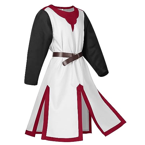 Generisch Mittelalter Ritter Kostüm Tempelritter Kreuzritter Wikinger Tunika Tempel Fasching Karneval Cospaly Waffenrock - Herren Tempelritter edel Generisch Mittelalter Ritter Kostüm Tempelritter Kreuzritter Wikinger Tunika Tempel Fasching Karneval Cospaly Waffenrock - Herren Tempelritter edel von Generisch