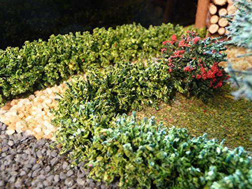 Generisch Modellbau Hecke grün 100 cm lang für H0 wunderschön von Generisch