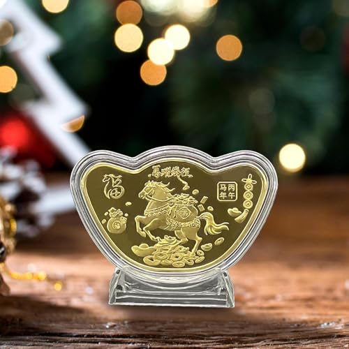 Generisch Money Frog - Metal 5.8x3.8cm | Blessing Bag Home Decoration with Collectible Design, Toad Wealth Symbol, Money Frog Fenģ Toad Coin | Festival Gift Souvenir von Generisch