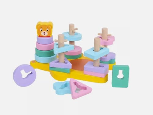 Generisch Montessori Holz Steckspiel ab 3 Jahren | Lernspielzeug mit Farben & Formen | Pädagogisches Sortierspiel | Motorikspielzeug Kinder | Holzspielzeug Jungen & Mädchen Generisch Montessori Holz Steckspiel ab 3 Jahren | Lernspielzeug mit Farben & Formen | Pädagogisches Sortierspiel | Motorikspielzeug Kinder | Holzspielzeug Jungen & Mädchen von Generisch