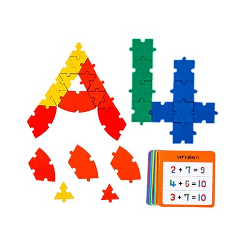 Generisch Montessori-Puzzles für Vorschulkinder, Holzpuzzles für Kleinkinder - Lernspiele und Puzzles aus Holz - Montessori-Spielzeug für Feinmotorik, Buchstaben-Zahlen-Formen-Puzzle-Brettspiel, von Generisch