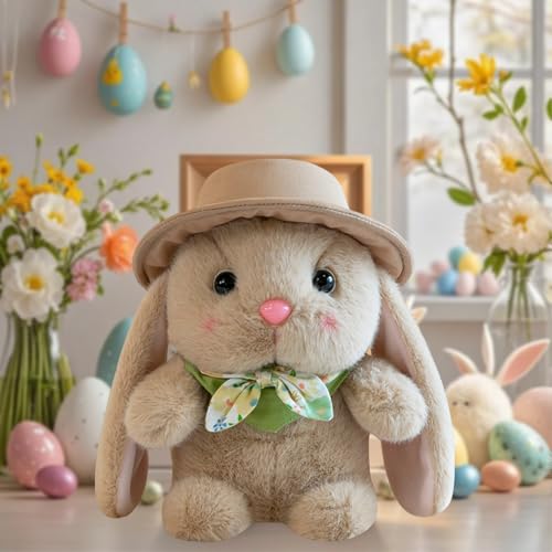 Generisch Nettes Häschen Ostern Plüsch Kaninchen mit Strohhut Fliege Weiche Tasche Ostern Gefüllte Tier Frühling Urlaub Desktop Dekoration Studienpartner Emotionale Unterstützung Geschenke (Braun) Generisch Nettes Häschen Ostern Plüsch Kaninchen mit Strohhut Fliege Weiche Tasche Ostern Gefüllte Tier Frühling Urlaub Desktop Dekoration Studienpartner Emotionale Unterstützung Geschenke (Braun) von Generisch