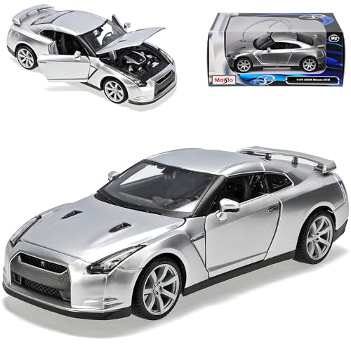 Generisch Nisan Skyline GTR R35 Coupe Silber Ab 2009 1/24 Modell Auto von Generisch
