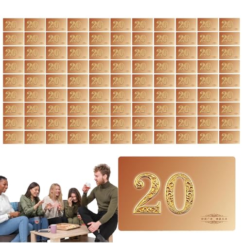 Generisch Nummerierte Pokerchips, Poker -Chips Set | wasserdichte Pokerchips und Karten Set von 100 - Interaktive Brettspiele für Home Travel -Versammlungsfeiern Camping von Generisch