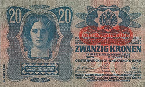 Generisch Österreich Kat-Nr.: 173 (53a) gebraucht (III) 1915 (1919) 20 Kronen (Banknoten für Sammler) von Generisch