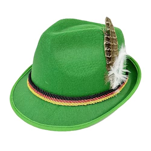 Generisch Oktoberfest Hut Herren, Trachtenhut, Schützenhut, Oktoberfest Festival Hut, Herren Accessoires (Grün.) von Generisch