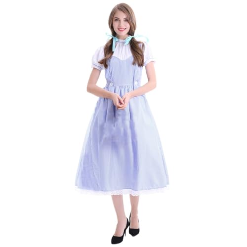 Generisch Oktoberfest-Kostüm für Halloween-Party und deutsches Bierfest | Bühnentaugliches Auftritts-Outfit Mittelalterlicher Schild Klein (Sky Blue, M) von Generisch