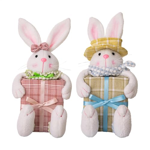 Generisch Osterhasenpuppe, Bunny Figurine,Osterhase Ornament und Bonbonkorb - Kinderkanet -Puppen -Ornamente, Cartoon -Kaninchenpuppe für die Heimdekoration Generisch Osterhasenpuppe, Bunny Figurine,Osterhase Ornament und Bonbonkorb - Kinderkanet -Puppen -Ornamente, Cartoon -Kaninchenpuppe für die Heimdekoration von Generisch
