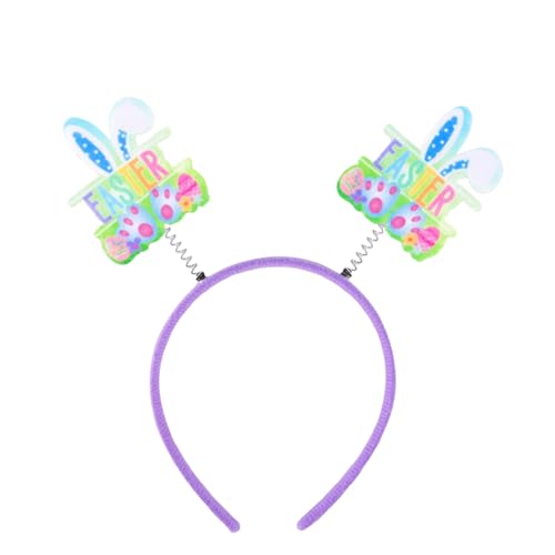 Generisch Ostern Hasenohren Haarreif, Bunny Karotte Plüsch Haarreifen, Bunny Ears Haarband, Osterhasen Hüte Kostüm Zubehör für Frauen und Mädchen, Cosplay, Karneval Party Kostüm Zubehör (F) von Generisch
