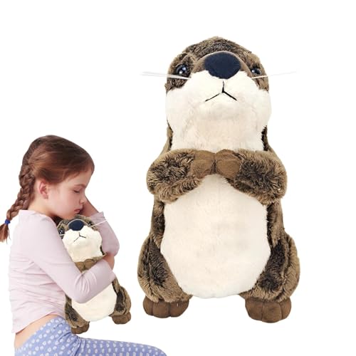 Generisch Otters Plüschtier - Brauns Niedliche Otters-Tierplüschtiere | 20 cm Große Braune Gefüllte Seeotter Für Babys, Weiche Kuschelgeschenke Für Kinder von Generisch