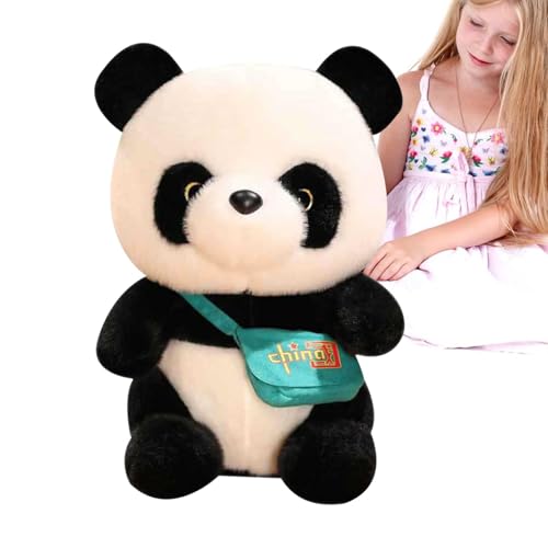 Generisch Panda-Plüschpuppe, ausgestopfter Panda | Süße Pandabär-Puppe mit Tasche,Schlafender Begleiter, Tierpuppe, Tischdekoration für Zuhause, Wohnzimmer, Schlafzimmer Generisch Panda-Plüschpuppe, ausgestopfter Panda | Süße Pandabär-Puppe mit Tasche,Schlafender Begleiter, Tierpuppe, Tischdekoration für Zuhause, Wohnzimmer, Schlafzimmer von Generisch