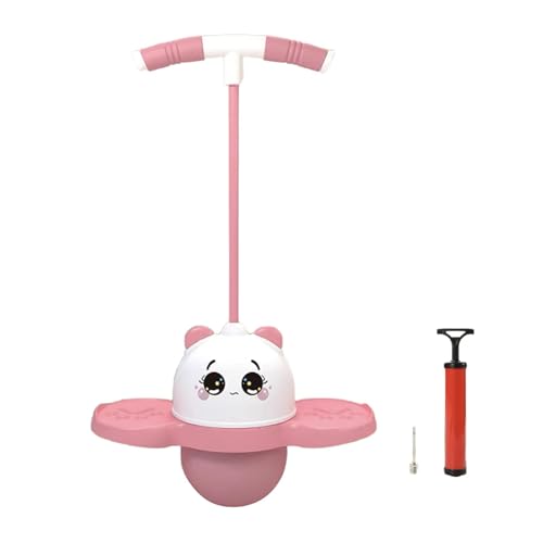 Generisch Panda Sprungball mit farbenfrohen leichten, Sprungstabbalancienbrett,Panda -Formsprungball mit Griff - Kinder Spielzeugbalance Board für Outdoor -Aktivitäten Kinder Mädchen von Generisch