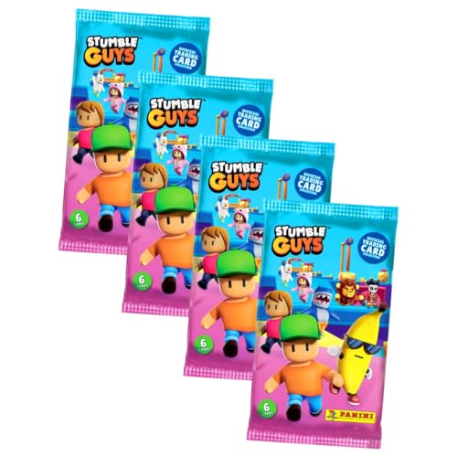 Generisch Panini Stumble Guys Karten Serie 1 - Sammelkarten Trading Cards (2024) - 4 Booster von Generisch