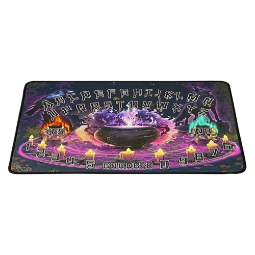 Generisch Pendelmatte, Pendelwinder -Wahrsagerei - Gummi -Hexen -Brettspiel,Square Design, präzisionsgefertigte Altar-Hexenversorgung für Tarot-Leseschalter-Meditationsraum von Generisch