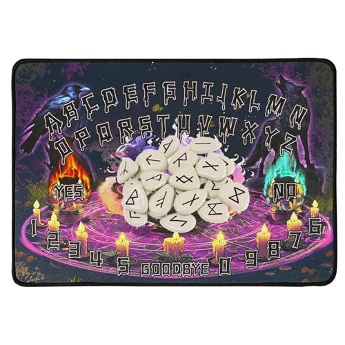 Generisch Pendelwinder -Wahrsager, Pendelvorstand, Gummi -Hexen -Brettspiel, Präzisionsgefertigtes, quadratisches Design, Hexenversorgungen für Tarot-Lesen und psychische Entwicklung von Generisch