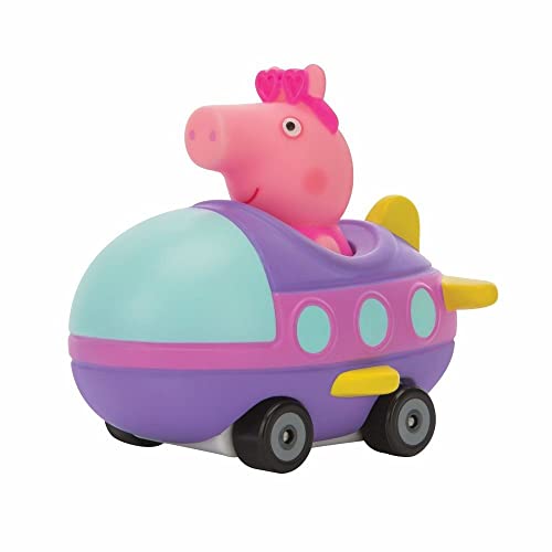 Generisch Peppa Wutz und ihre Freunde Mini Flitzer, 8 versch. Motive - Buggys mit richtig rollenden Rädern (Peppa Flugzeug) von Generisch