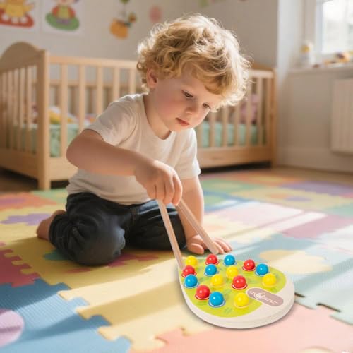 Generisch Perlen Farbensortierspiel | Perlen Zuordnungsspiel Holzbrett,Feinmotorik Förderspielzeug Interaktiv Für Hochstuhl & Sinnesecke Generisch Perlen Farbensortierspiel | Perlen Zuordnungsspiel Holzbrett,Feinmotorik Förderspielzeug Interaktiv Für Hochstuhl & Sinnesecke von Generisch
