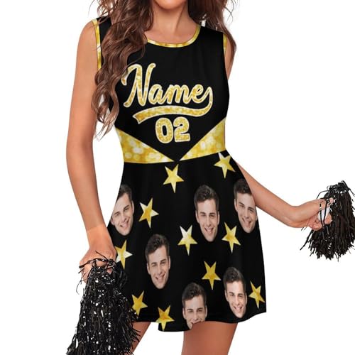 Generisch Personalisiert Cheerleader Kostüm Damen,Cheerleading Outfit mit Ihr Text Name Foto,High School Cheerleader Kostüm,Kostüm Cheerleader für Karneval Mottoparty Generisch Personalisiert Cheerleader Kostüm Damen,Cheerleading Outfit mit Ihr Text Name Foto,High School Cheerleader Kostüm,Kostüm Cheerleader für Karneval Mottoparty von Generisch