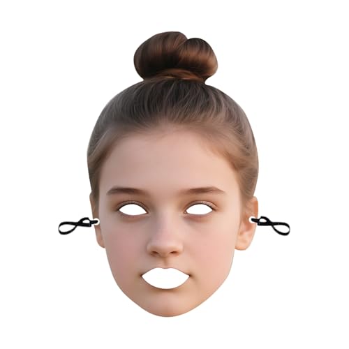 Generisch Personalisierte Papiermasken zum Basteln,Lustige Gesicht Verkleidung mit Eigenem Foto,Halloween Masken,Maskerade für Partys (Öffne die Augen und öffne den Mund) von Generisch