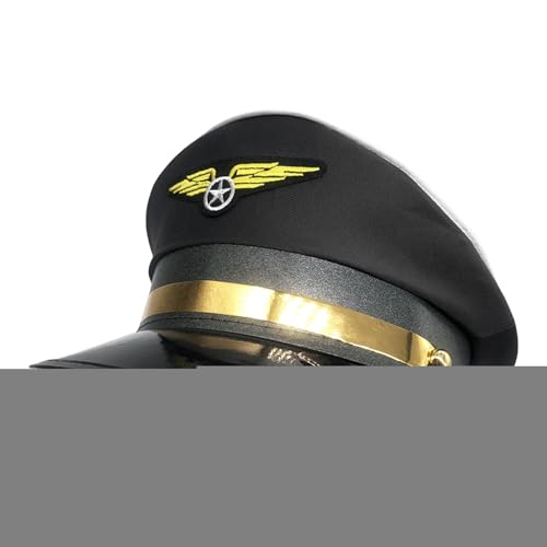 Generisch Pilotenmütze,Pilotenmütze Erwachsene | Flugzeug Kostüm Hut Matrosen Hut Mütze - Airline-Themenparty, Pilotenhut, Flugzeugkostüm, Matrosenhut, Mütze für Halloween, Kostümzubehör Generisch Pilotenmütze,Pilotenmütze Erwachsene | Flugzeug Kostüm Hut Matrosen Hut Mütze - Airline-Themenparty, Pilotenhut, Flugzeugkostüm, Matrosenhut, Mütze für Halloween, Kostümzubehör von Generisch