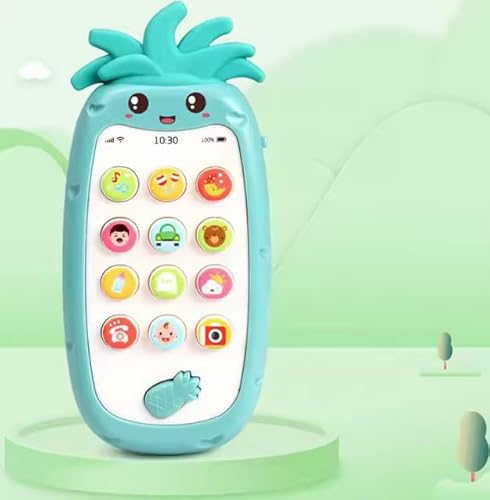 Pineapple Baby-Telefon Spielzeug, Lernspielzeug ab 6 Monaten, mit Interaktiven Tasten, (Grün) von Generisch
