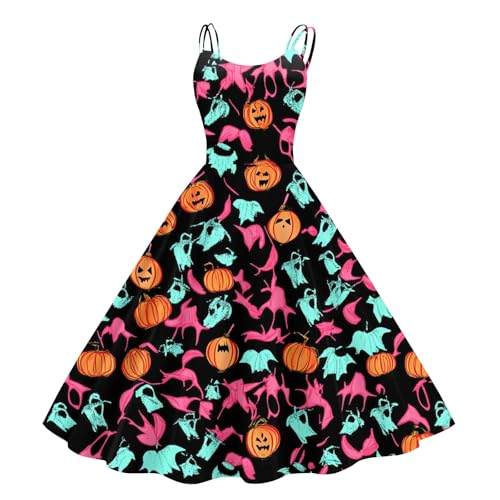 Generisch Pirat Kostüm Damen Frauen Fledermaus Horror für Braut Blut Cosplay Nonnenkostüm Puppe Kürbis Blutiges Skelett Body Lang Toten Vampir Mittelalter Kleid Damen Halloween Brautkleid XL von Generisch