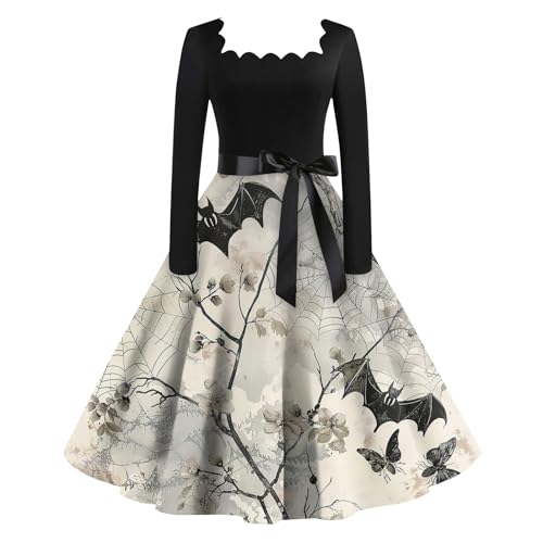 Pirate Dress Spitzenkleid Horrorkostüm Lustig Steampunk Kleid Kürbis Puppe Engel Vampir Kostüm Dämonen Schwan Piratin Hallowee XL von Generisch