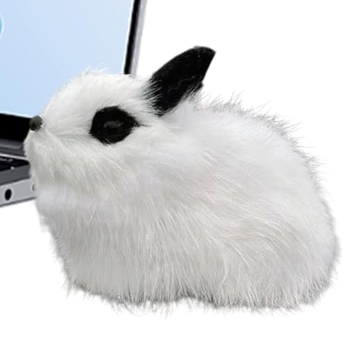 Generisch Plüsch Hase Puppe | Niedlicher Weihnachtsdekor Plüschkaninchen Tischdekoration | Kuschelhasen Modell Sammelfigur Deko Für Couch Bett Wohnzimmer Schlafzimmer von Generisch