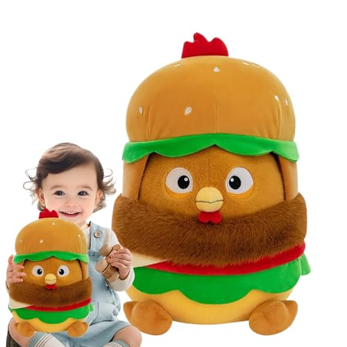 Generisch Plüschkissen gefülltes Küken, Plüschküken für Kinder | Burger Chicken Doll Plüsch Cartoon Kissen | Freundin Tochter Huggable Animal Sofa Bed Orament für Studienzimmer, Schlafzimmer Generisch Plüschkissen gefülltes Küken, Plüschküken für Kinder | Burger Chicken Doll Plüsch Cartoon Kissen | Freundin Tochter Huggable Animal Sofa Bed Orament für Studienzimmer, Schlafzimmer von Generisch