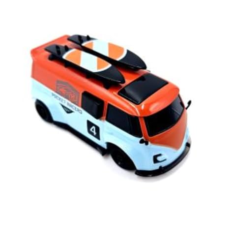 Generisch Pocket Racers Modellauto mit Surfbrettern, Orange-Blau, Ferngesteuert, Nummer 4 Generisch Pocket Racers Modellauto mit Surfbrettern, Orange-Blau, Ferngesteuert, Nummer 4 von Generisch