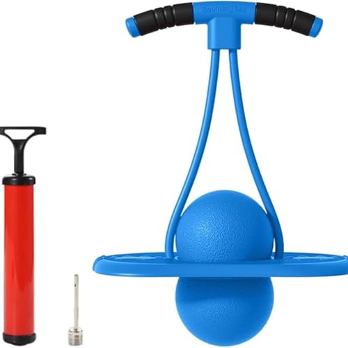 Generisch Pogo Jumper mit Griff und Ballpumpe, Hochsprungspielzeug, Hüpfbrett, Balance-Fitness-Hüpfball, für Jungen, Mädchen, drinnen und draußen. (L) von Generisch
