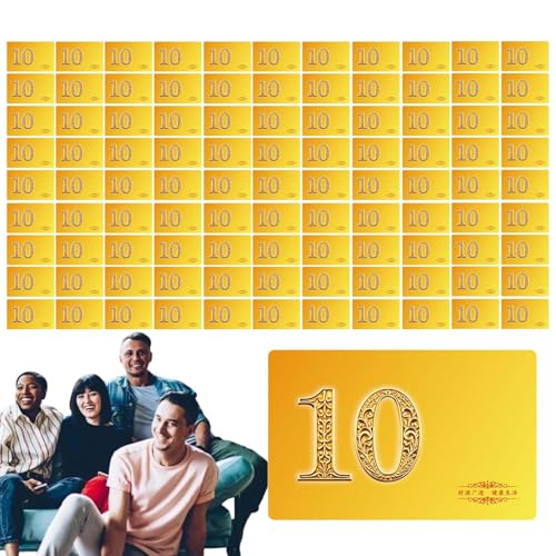 Generisch Poker -Chips eingestellt, Pokerchips mit Zahlen | 100 Stücke Wagen resistente Mahjong-Chips - Interaktive Brettspiele für Home Travel -Versammlungsfeiern Camping von Generisch