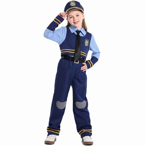 Generisch Polizei Kostüm, Polizei Costume Mädchen Polizistin Officer Dress Set For Kinder Karneval Faschingskostüme Halloween Flight Polizist Costume Polizeikostüm 2Pc-5Pc Generisch Polizei Kostüm, Polizei Costume Mädchen Polizistin Officer Dress Set For Kinder Karneval Faschingskostüme Halloween Flight Polizist Costume Polizeikostüm 2Pc-5Pc von Generisch