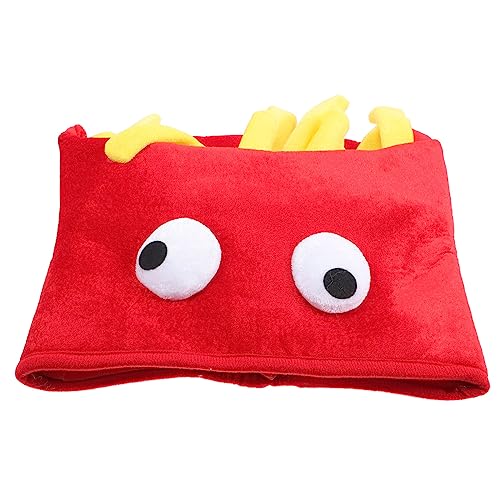 Generisch Pommes-Frites-Hut Piratenhut Anime-Hut verrückter Hut für Hut Fuchsmütze fasching kopfbedeckung fastnacht kopfbedeckung schirmmützen cap lustig Cosplay-Kopfbedeckung Kostümhut Tuch von Generisch