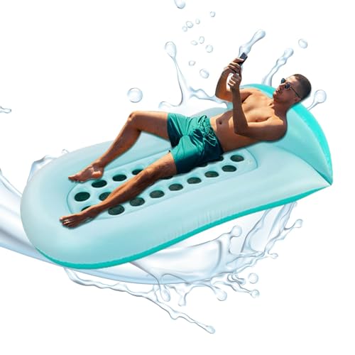 Generisch Poolschwimmer für Erwachsene,Aufblasbare Poolschwimmer - Schwimmbecken für Erwachsene - PVC-Schwimmposen für Erwachsene, aufblasbares Sonnenbadewannen-Lounge-Floß, von Generisch