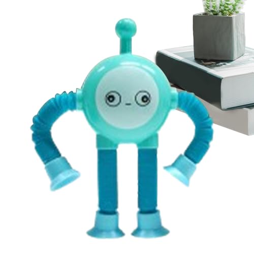 Generisch Pop Tube Toys,Formveränderndes Tube-Spielzeug | LED Pop Tube Sensorisches Spielzeug mit Saugnäpfen - Entspannendes Formwechselspielzeug für Kinder für Schlafsaal, Schlafzimmer, Wohnzimmer, von Generisch