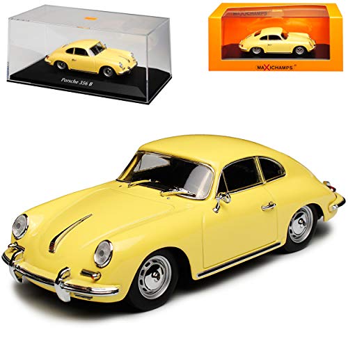 Generisch Porsch. 356 B Coupe Gelb 1959-1963 1/43 Minichamps Maxichamps Modell Auto von Generisch