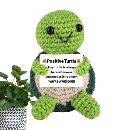 Generisch Positive Häkeltiere,Positive Häkelschildkröte,Kleine gehäkelte Positive Tiere-10 cm/3,9 Zoll Häkeldekor, lustige süße Ermutigungs-Strickpuppe für Heimstudio-Dekoration Generisch Positive Häkeltiere,Positive Häkelschildkröte,Kleine gehäkelte Positive Tiere-10 cm/3,9 Zoll Häkeldekor, lustige süße Ermutigungs-Strickpuppe für Heimstudio-Dekoration von Generisch