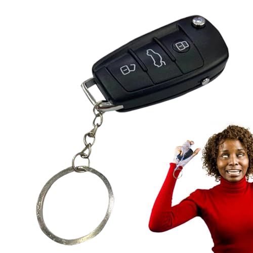 Generisch Prank Elektroschocker Autoschlüssel - Lustige Prank Artikel | Shocking Car Key Toy | Streich Autoschlüssel | Shocker Schlüsselanhänger | Trickspielzeug Elektroschlüssel Schlüsselanhänger von Generisch