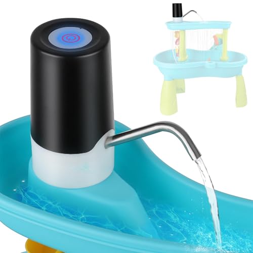Generisch Pumpe für Wasserspiel-Tisch | Kleine Kabellose Pumpe Für Wasserbahn | Wiederaufladbare Batteriebetriebene Outdoor Spielzeug Kabelloses Sandspiel Zubehör Für Kinder von Generisch