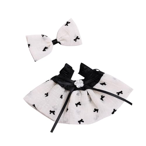 Generisch Puppenbett 43 cm Puppe 17 cm Anhänger Puppenkleidungsset, modisches Puppenzubehör, Kleidungsdekoration (Puppe Nicht im Lieferumfang enthalten) Puppen (Black, 适用于17cm玩偶) von Generisch