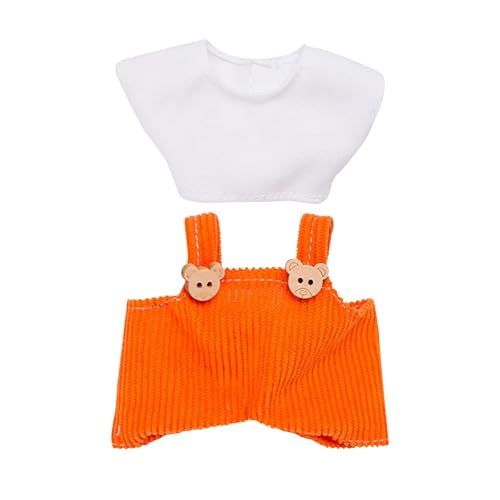 Generisch Puppenbett 43 cm Puppe Modepuppen-Kleidungsset, weiches Stoffkostüm-Zubehör für Puppen, Indoor- Outdoor-Spiel, so tun, als ob sie Sich verkleiden Puppenzubehör Set (C, A) von Generisch