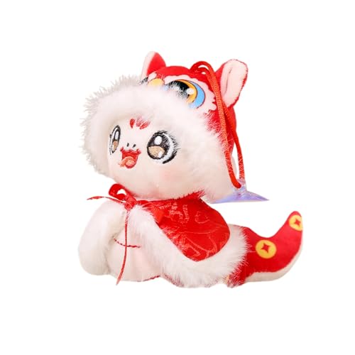 Generisch Puppenbett Baby Niedlicher Sternzeichen Figur des Jahres des Maskottchens Festliche Puppe Baby Dekoration Puppenbett (White, 20cm) von Generisch